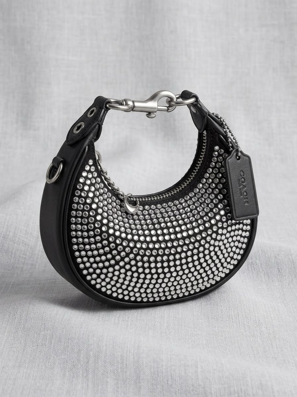 Coach Jonie Bag With Crystal Crossbody Black ~CW574~